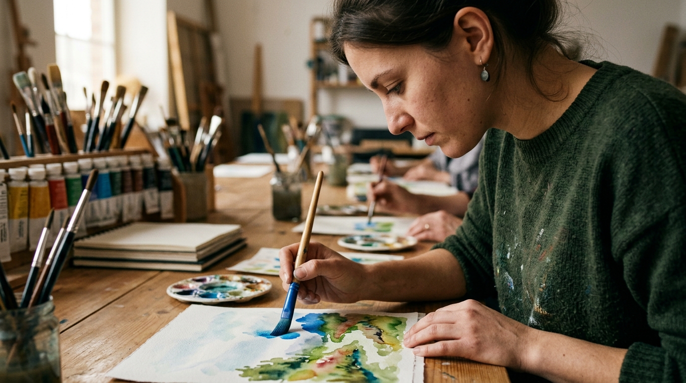 Découvrez les Cours de Peinture Aquarelle en Ligne