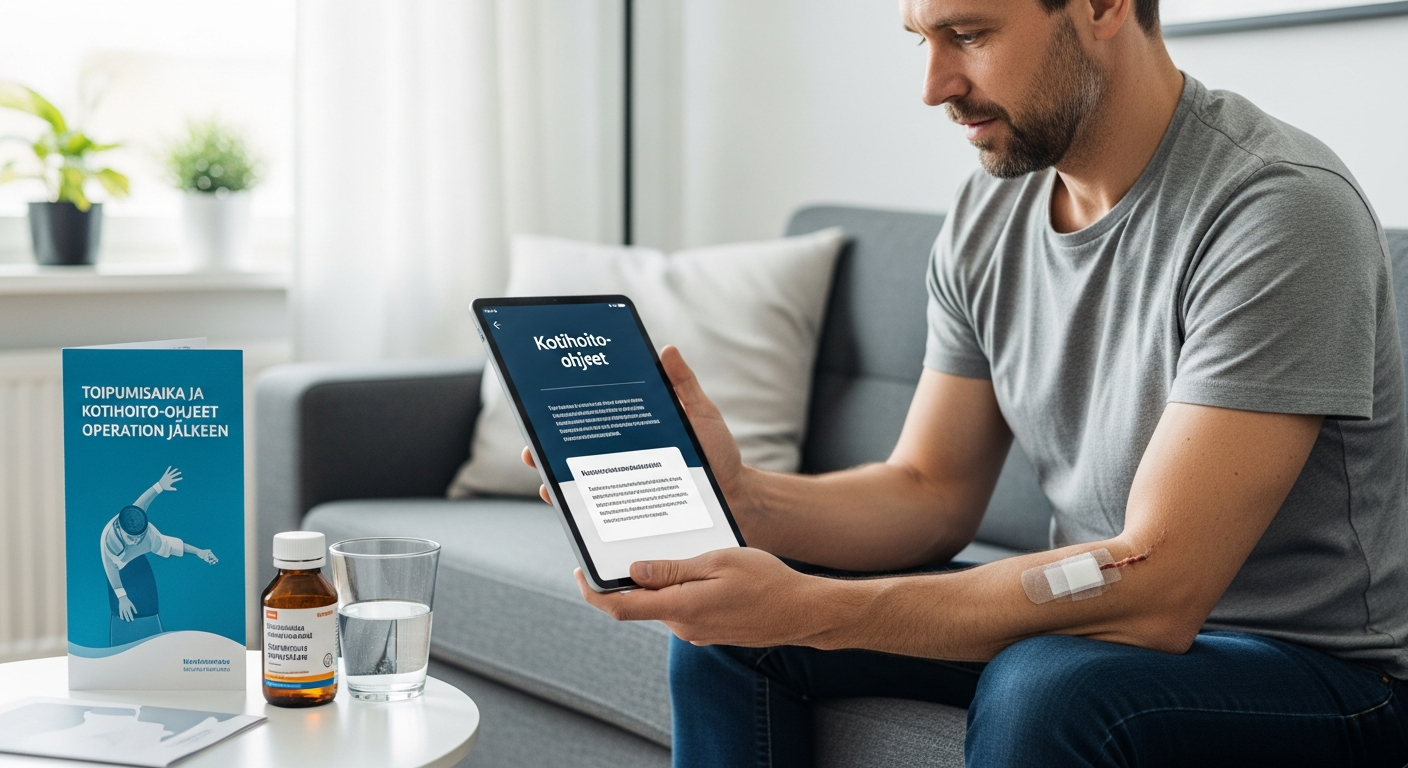 Toipumisaika ja kotihoito-ohjeet operaation jälkeen