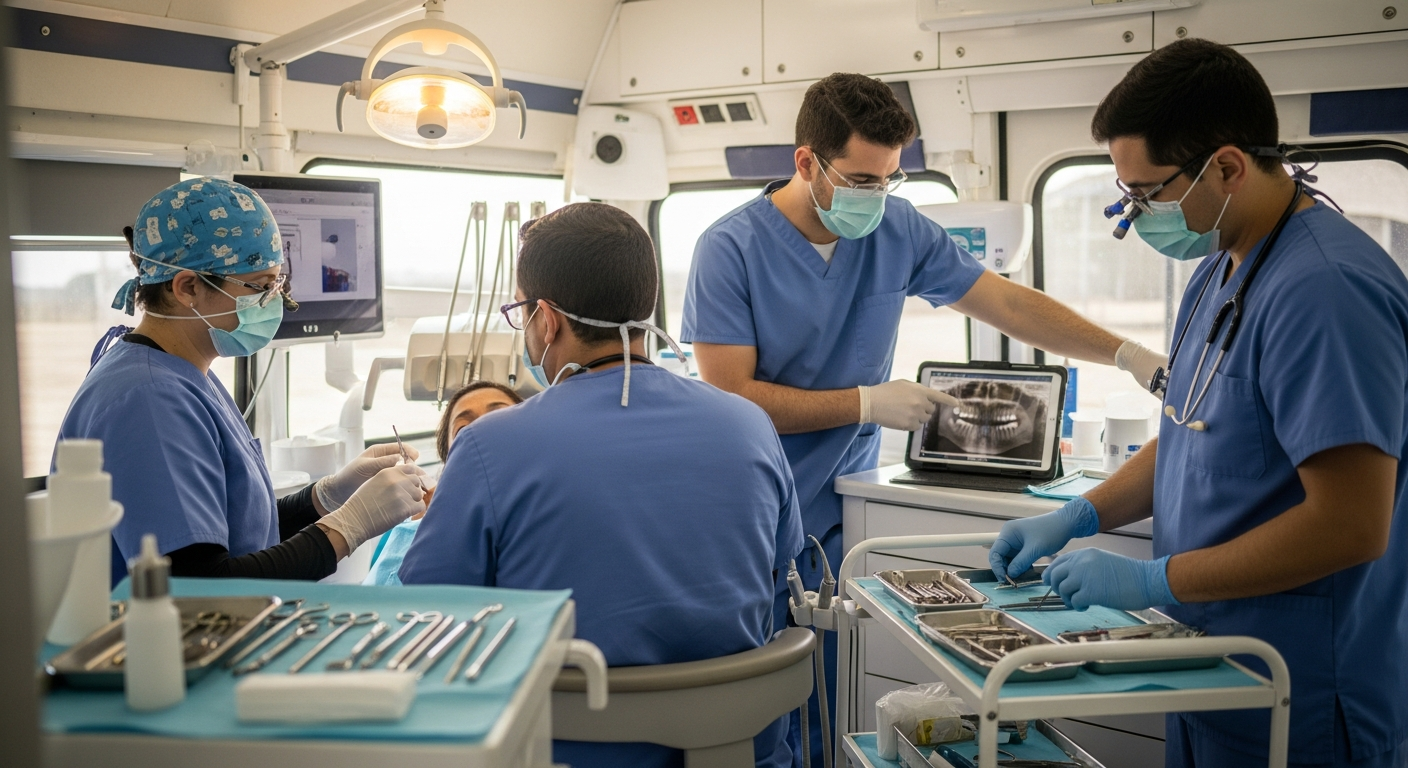 Colaboración entre dentistas para la asistencia pública