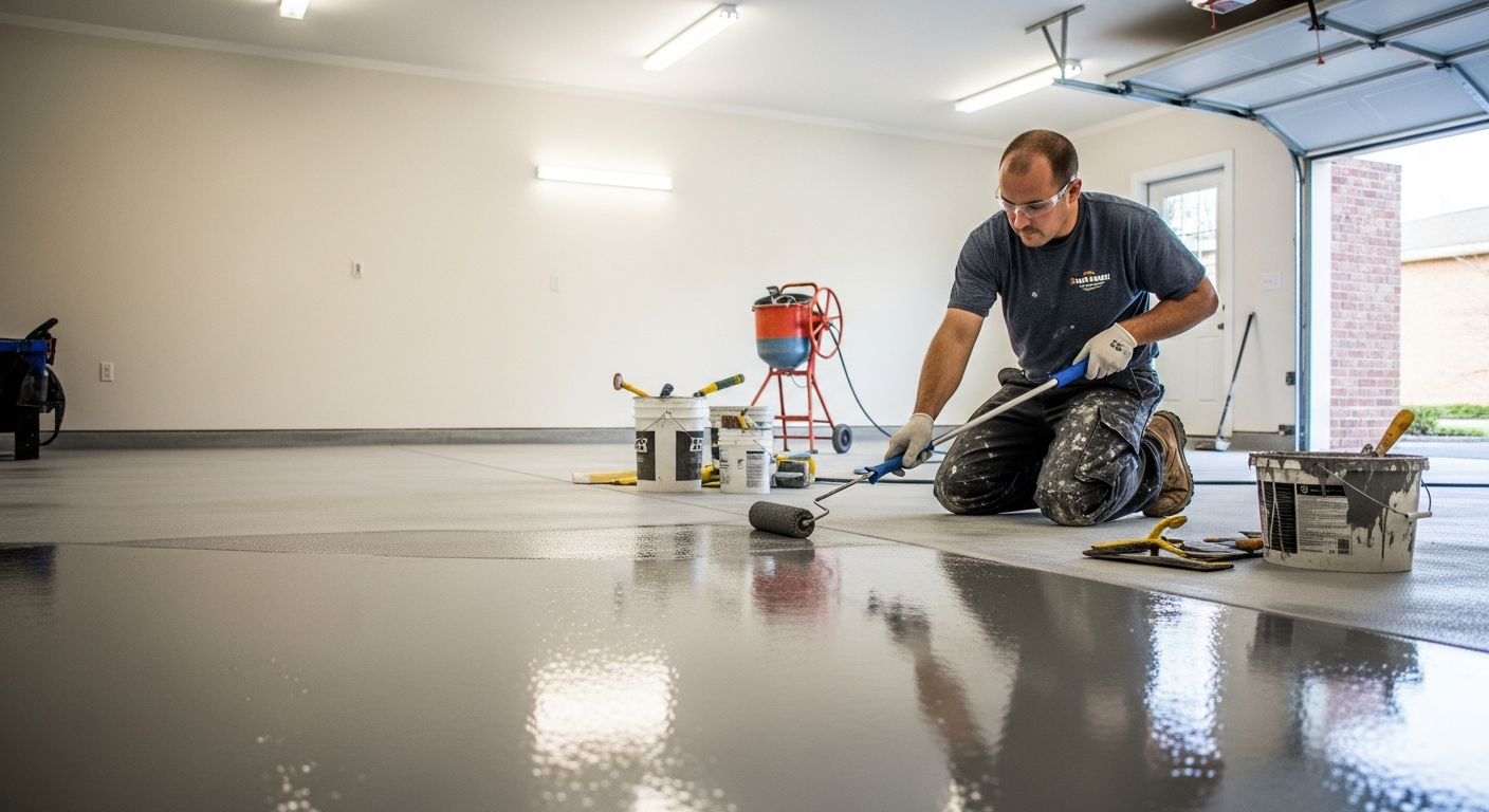 สร้างพื้นโรงรถให้สะอาดและปลอดภัยด้วยอีพ็อกซี่