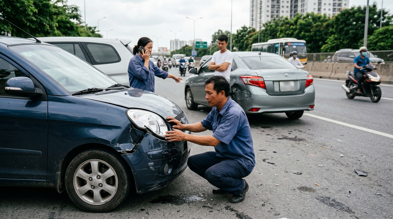 Bảo vệ tài sản xe trước tai nạn bất ngờ