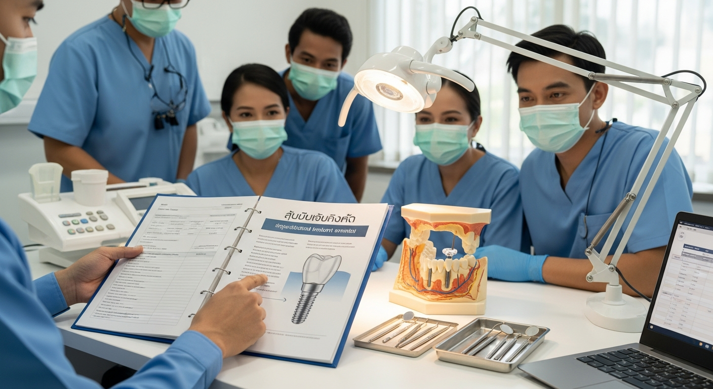 คู่มือการประเมินราคาค่าบริการฝังรากฟันเทียมรายซี่