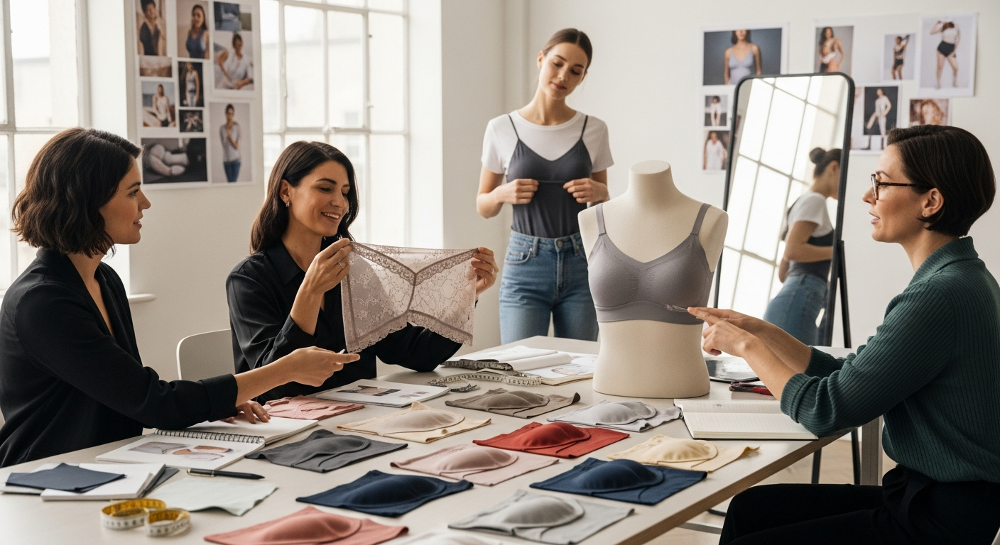 Exploring modern designs in women's daily undergarments