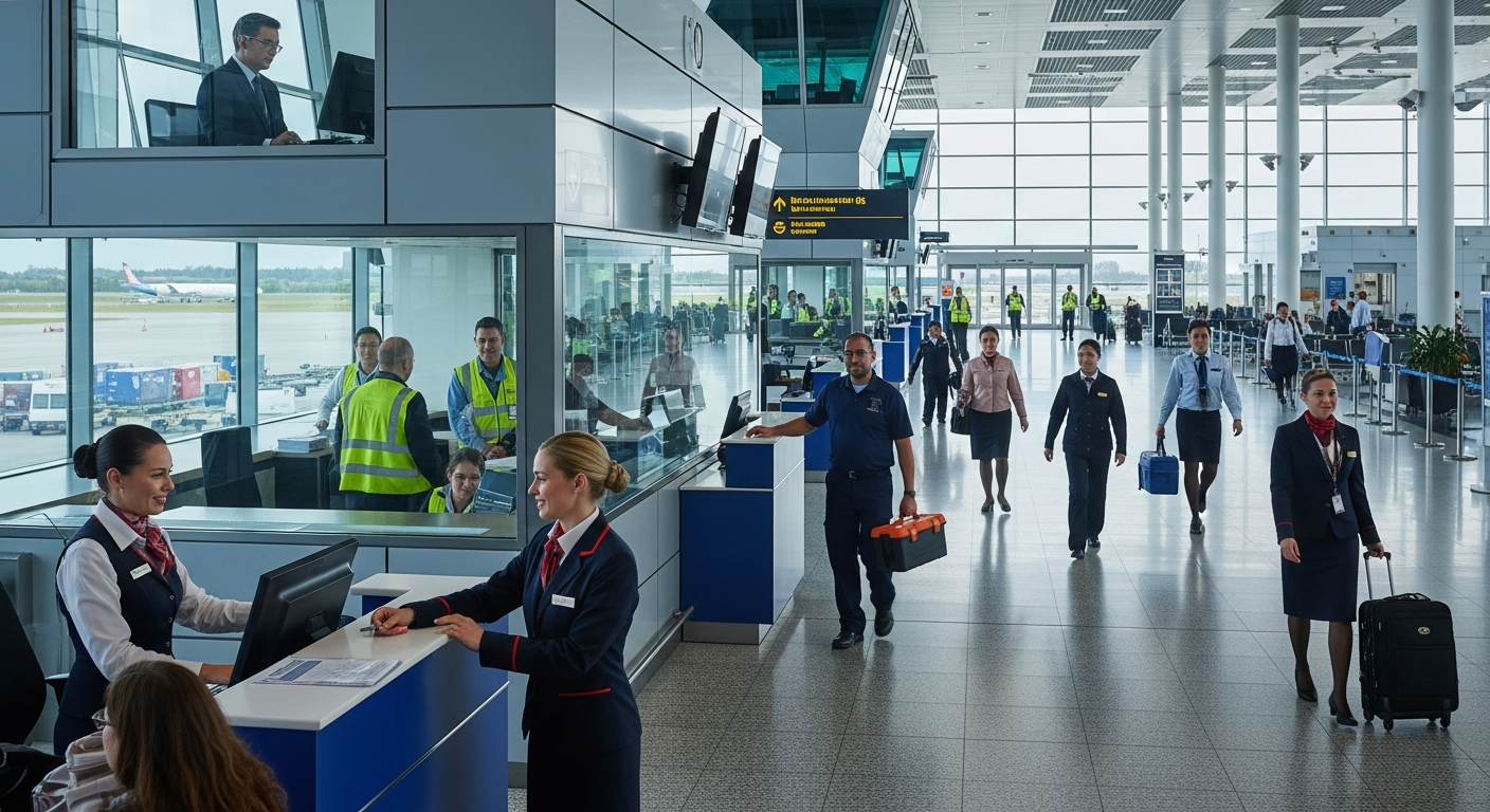 Diversidade de Funções no Setor Aeroportuário