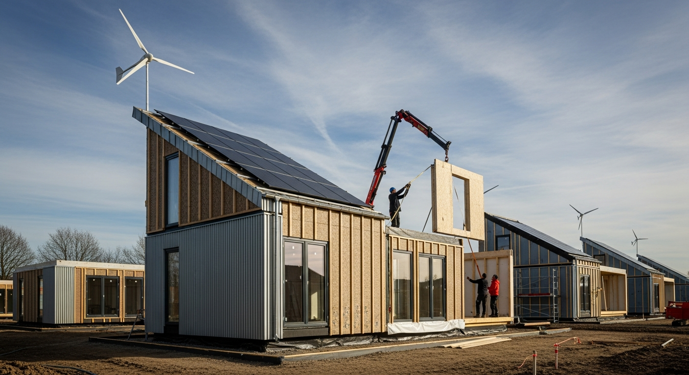 เทรนด์การอยู่อาศัยในบ้านสำเร็จรูปพลังงานทางเลือก