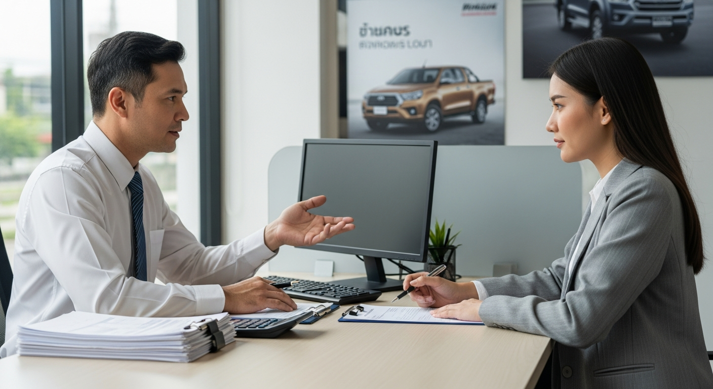 ขั้นตอนการอนุมัติสินเชื่อรถกระบะ