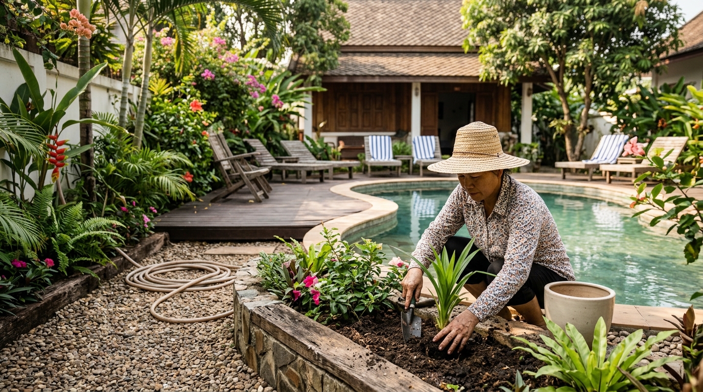 ໄອເດຍການຕົບແຕ່ງສວນອ້ອມສະລອຍນ້ໍາ