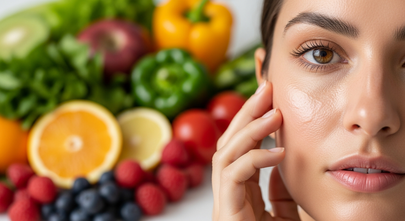 Achieving brighter skin through specific nutrient use