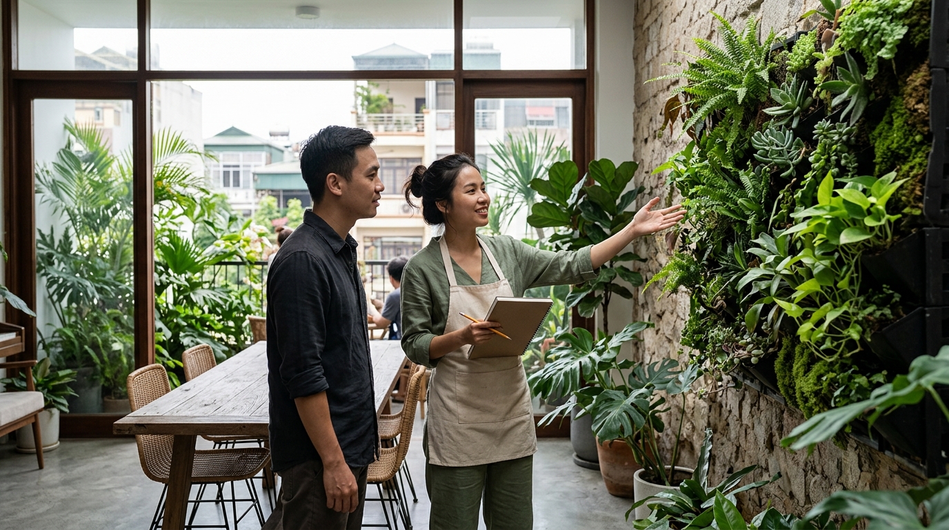 Xu hướng nội thất xanh mang thiên nhiên vào nhà