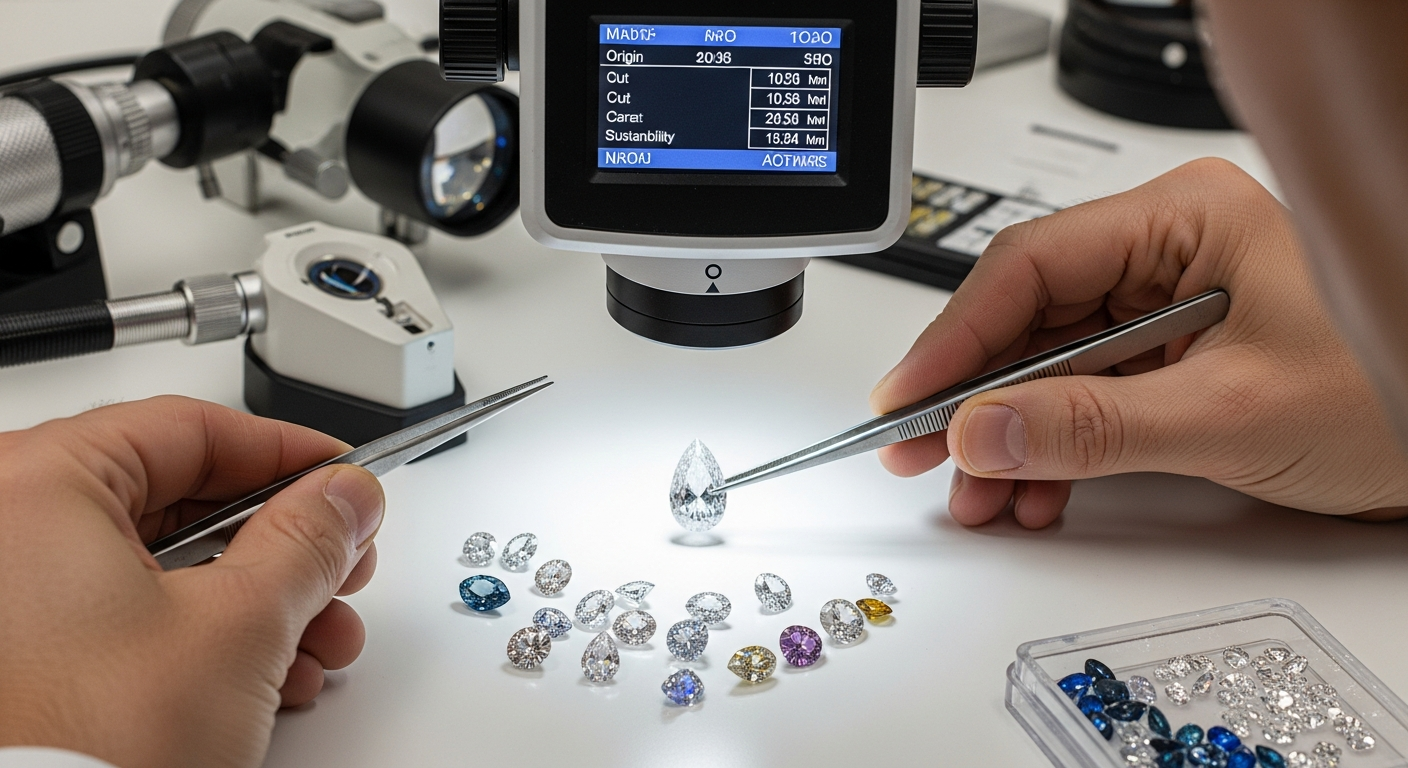 A beleza redefinida: Gemas com rastreabilidade completa.