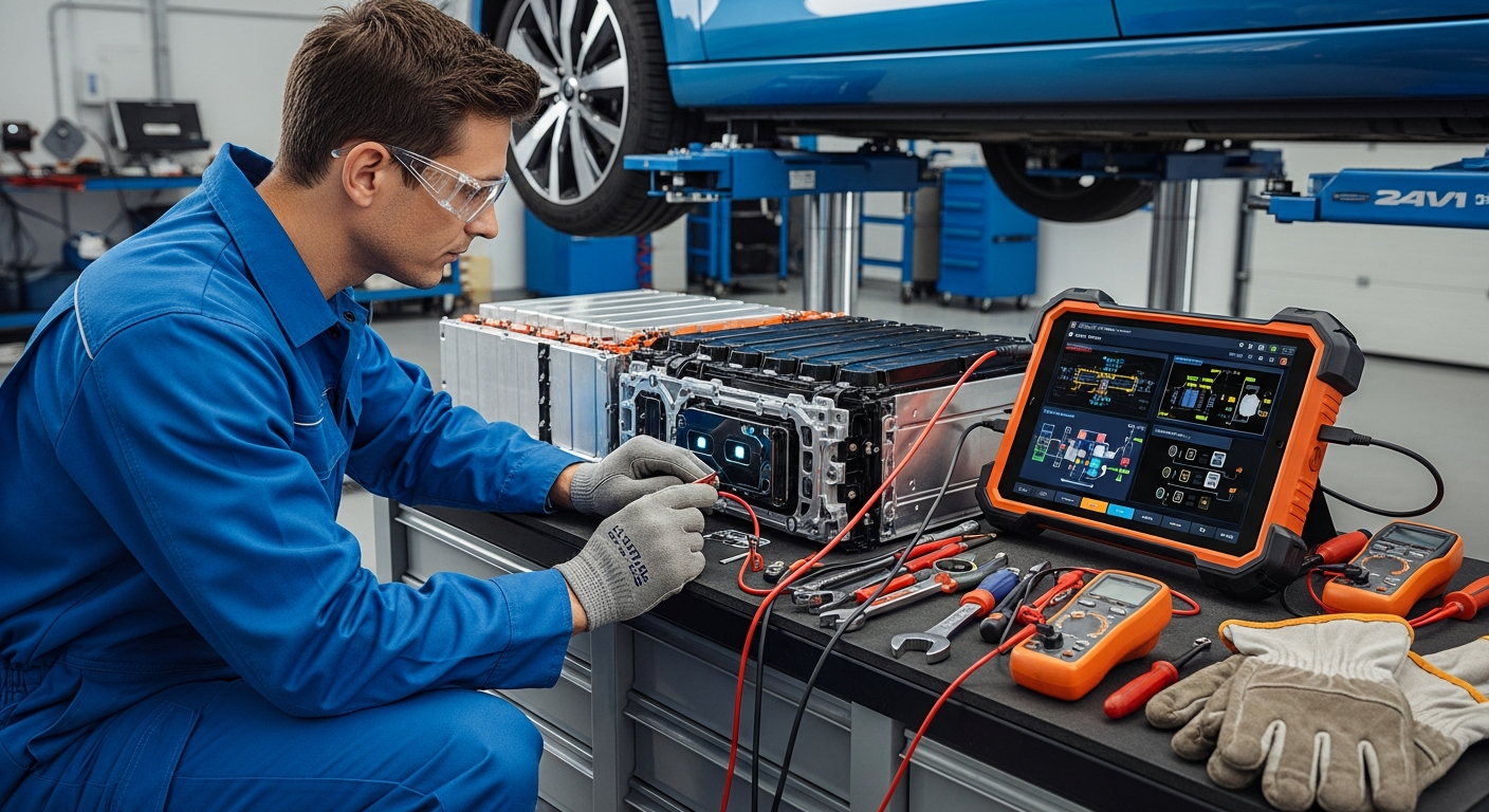 Akkutekniikan vaurioiden tunnistaminen ja korjaus