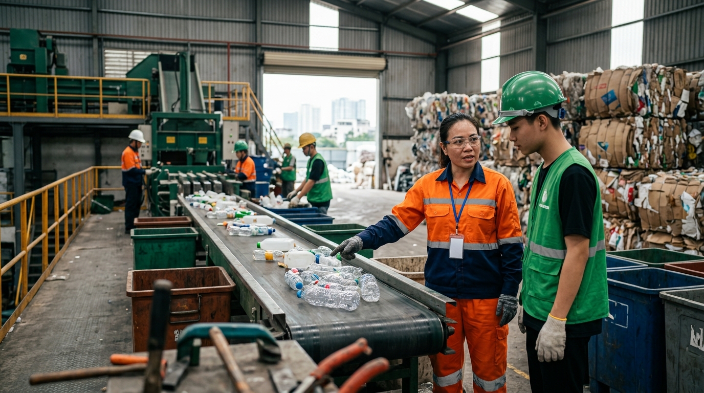 Phát triển sự nghiệp trong lĩnh vực tái chế chất thải