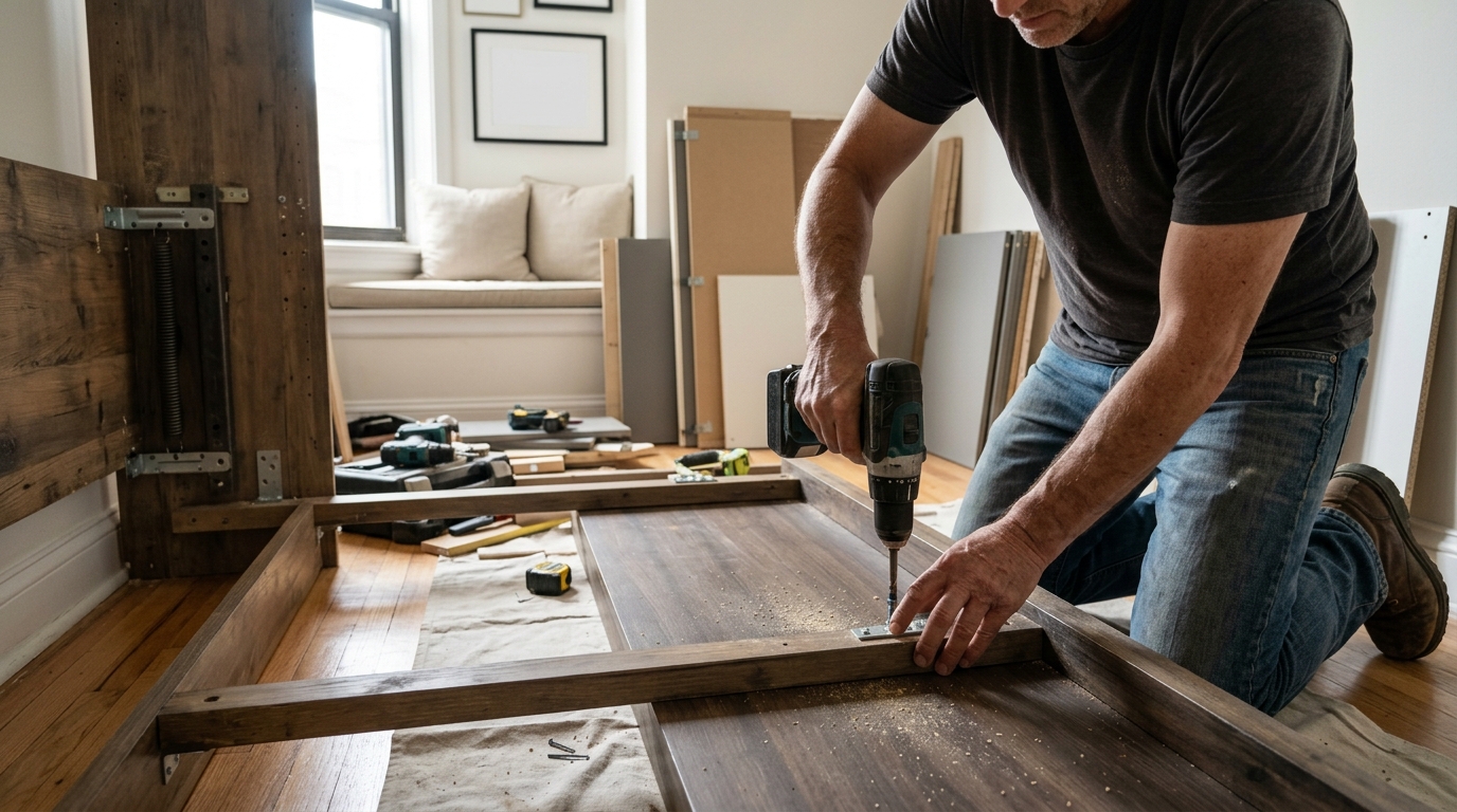 Build a Murphy Bed With IKEA PAX Frames in 9 Steps for 40% More Floor Space
