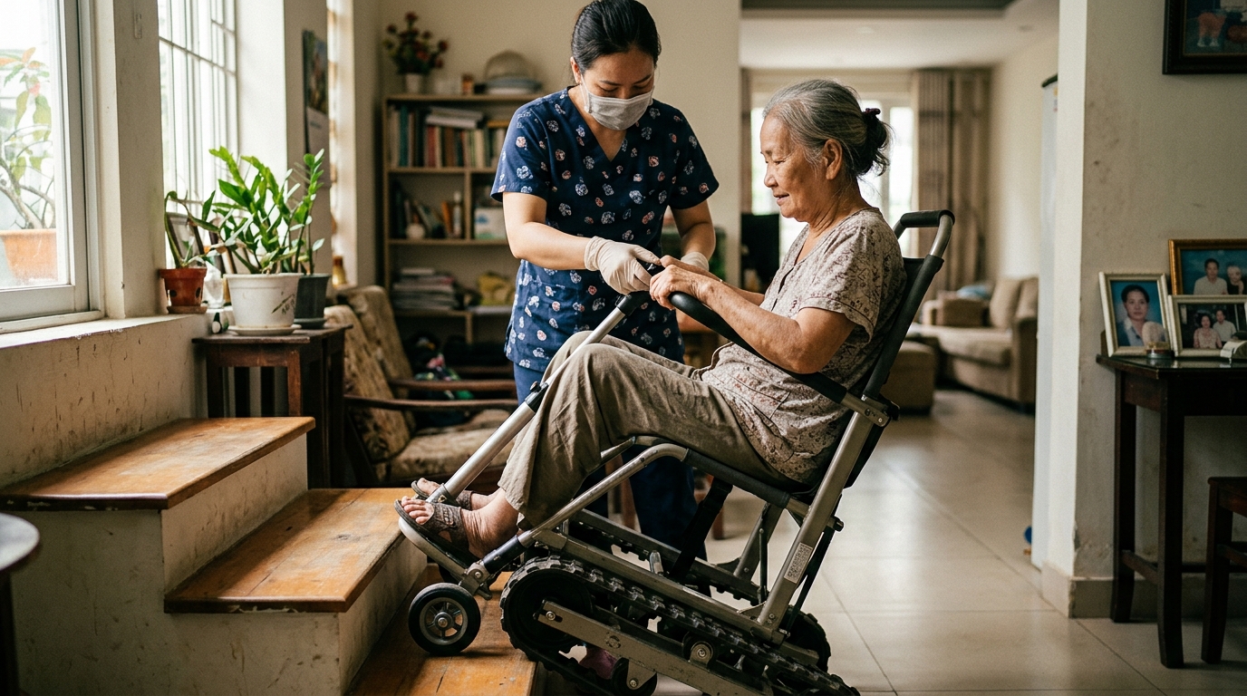 Giải pháp cầu thang di động cho người hạn chế vận động