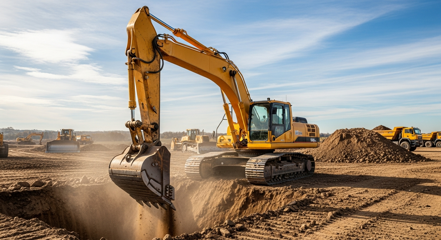 Rôle des excavatrices dans le terrassement
