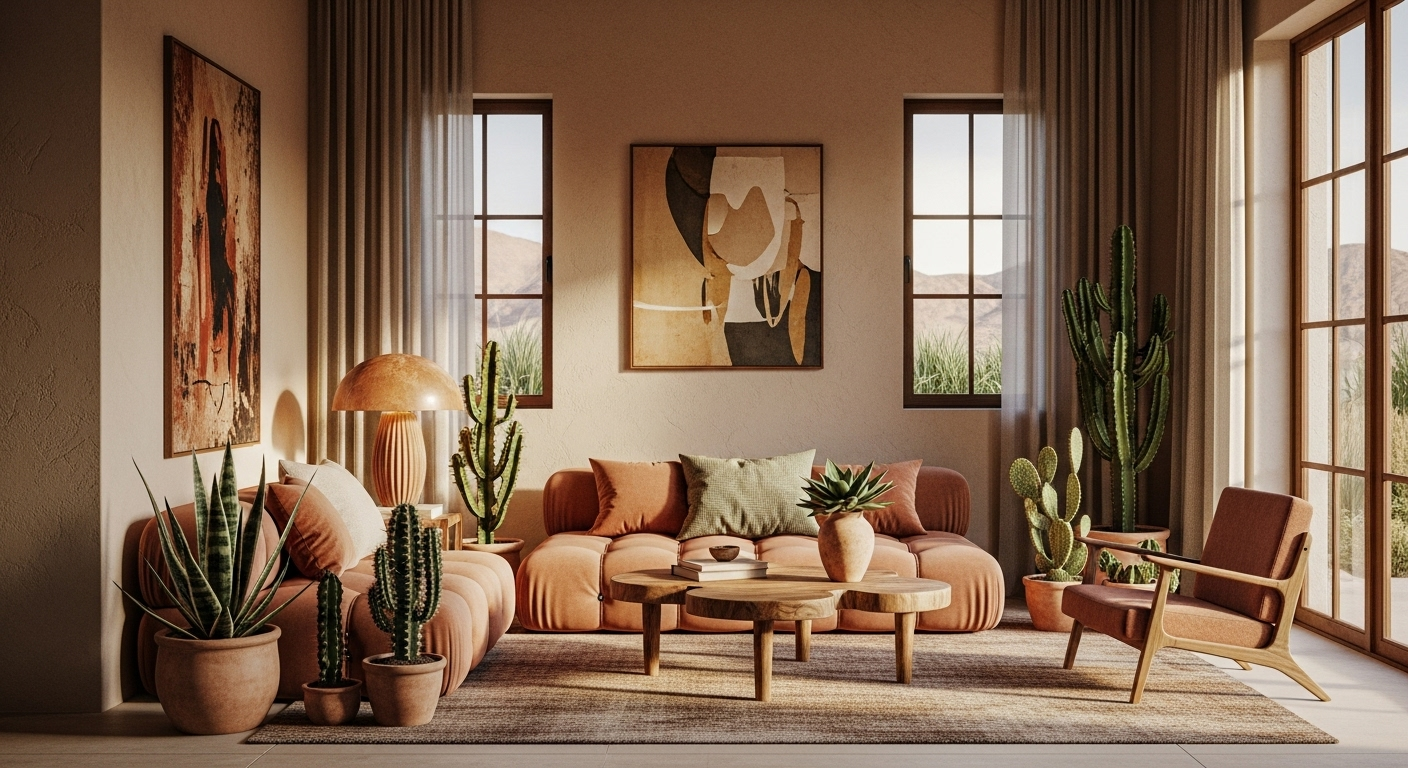 "Creating an Oasis: The Rise of Desert Chic in Home Decor"