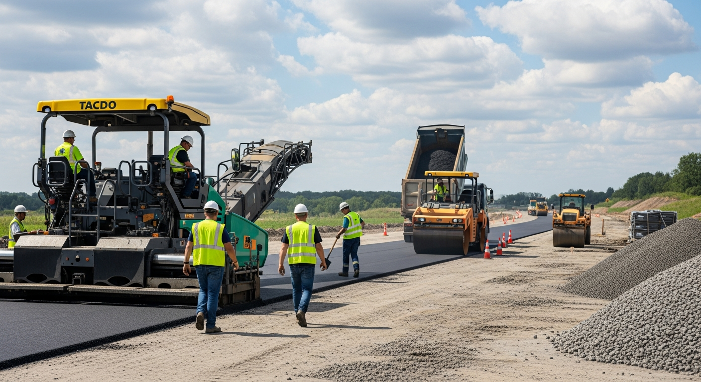 Roluri Esențiale în Lucrările de Pavaj și Construcții Rutiere