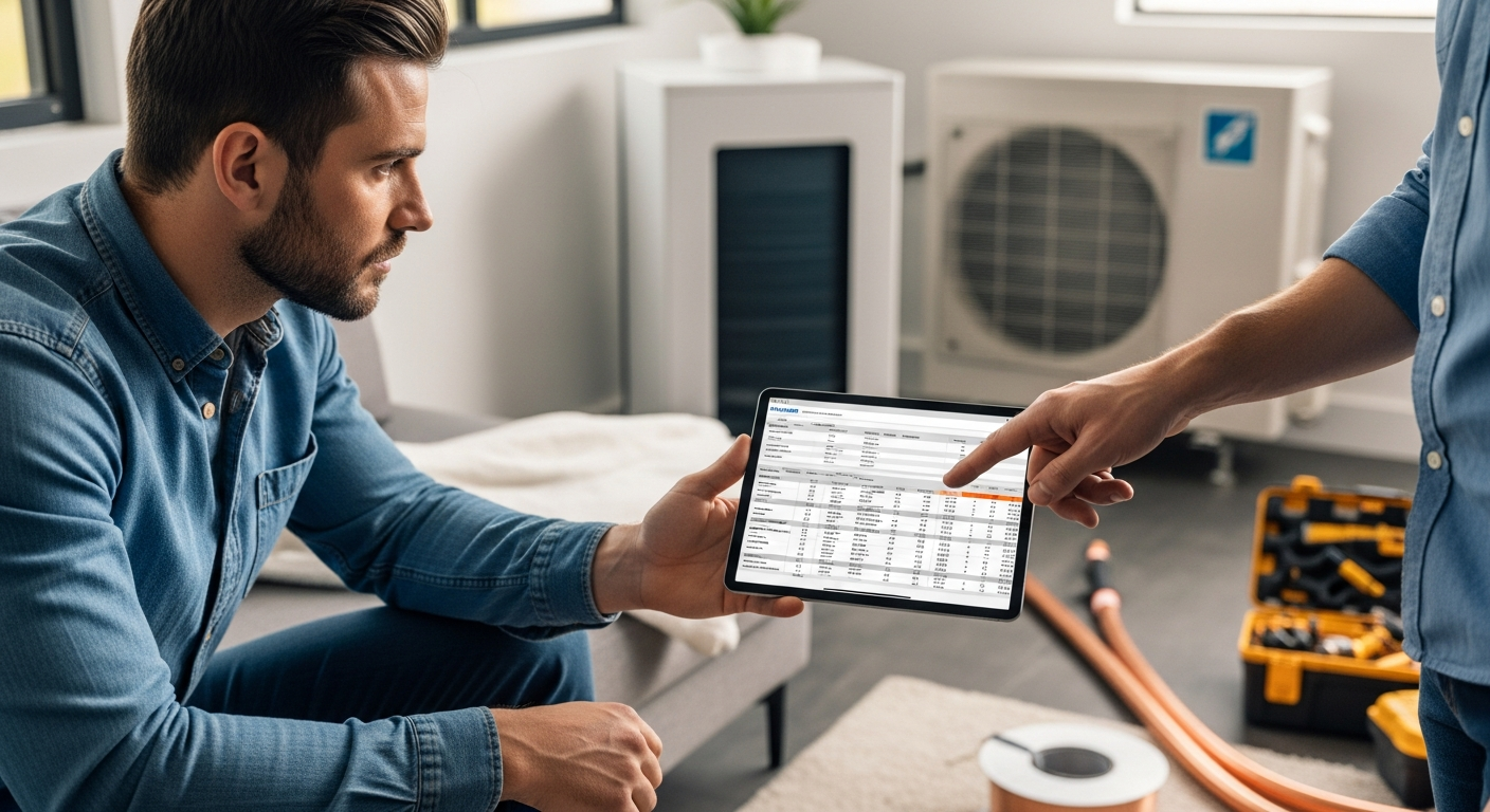 Προϋπολογισμός για την εγκατάσταση αντλίας θερμότητας