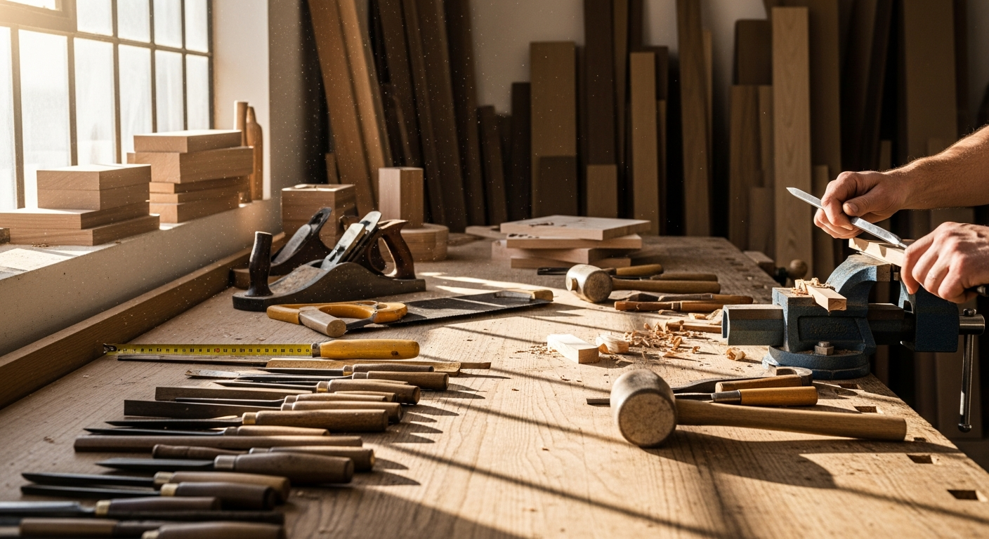 Gereedschap essentieel voor houtprojecten