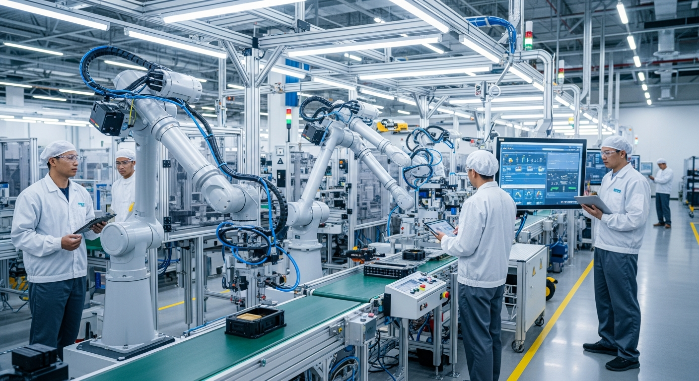 効率的な生産を実現するスマートファクトリーの導入