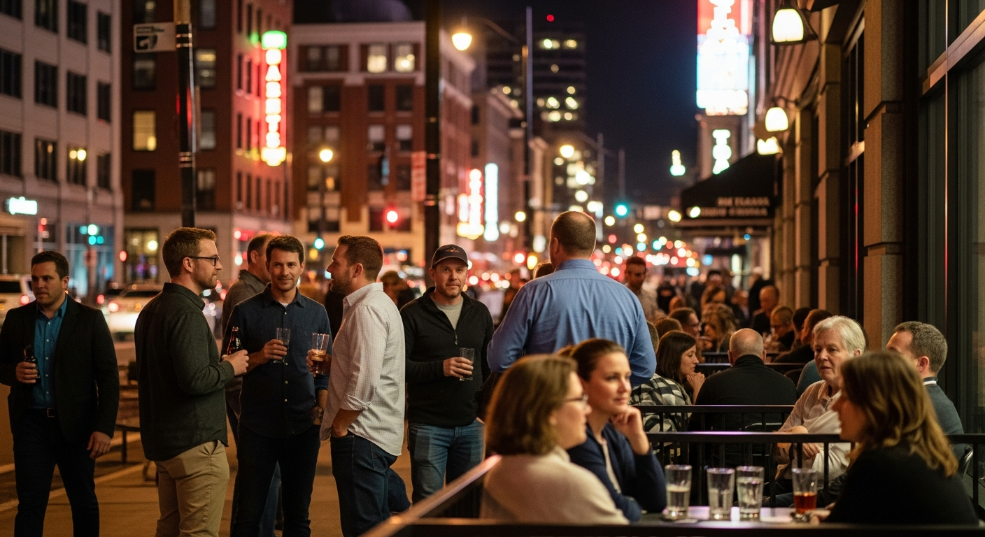 Socializing in Metropolitan After-Hours Settings