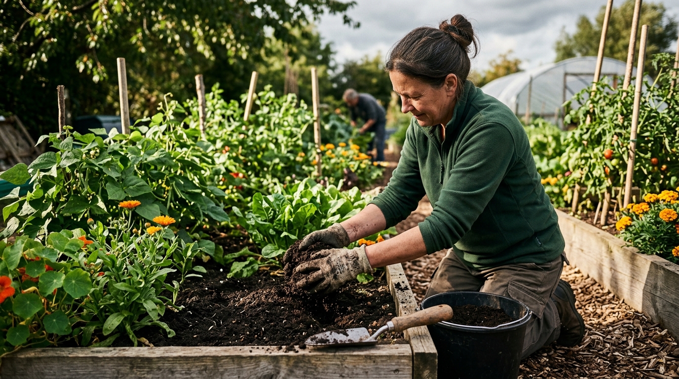 Wormcast Compost from a Wiggly Wigglers Wormery Feeds a 5-Metre Raised Bed