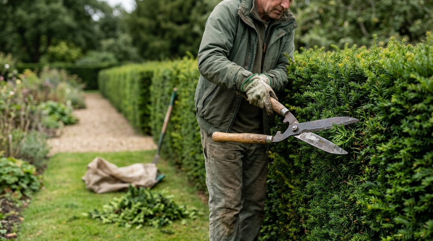 Draper Expert Shears vs Burgon and Ball Topiary for a 30-Metre Yew Run