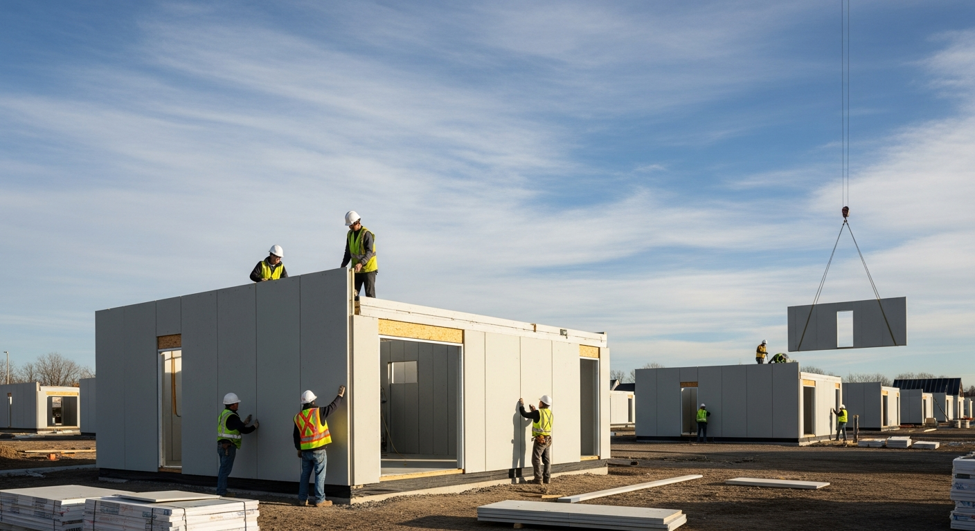 นวัตกรรมบ้านชั้นเดียวแบบประกอบง่ายและรวดเร็ว