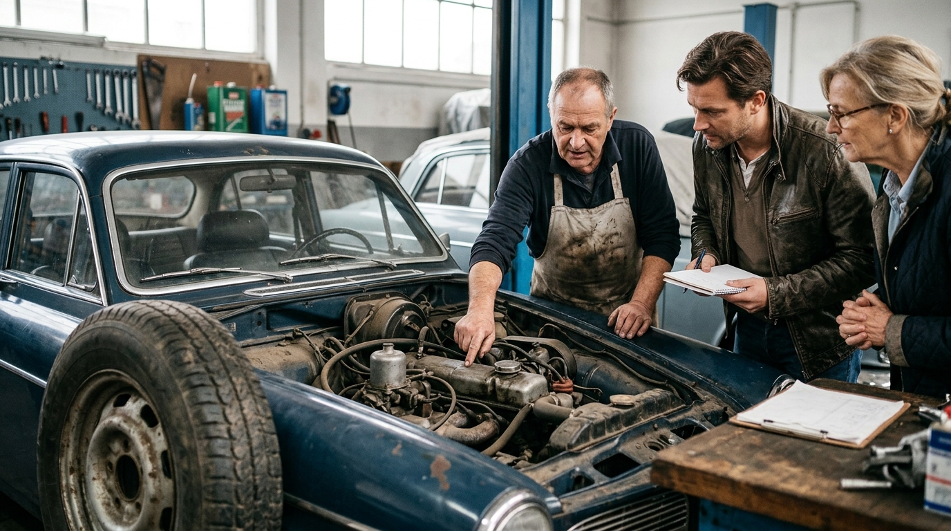 Klassieke en vintage auto’s te koop in België: zeldzame modellen en betaalbare restauratieprojecten