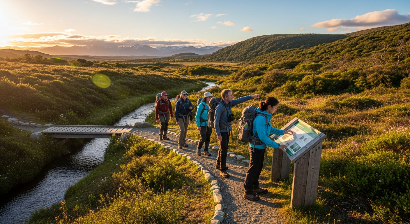 Exploring diverse landscapes through responsible tourism.