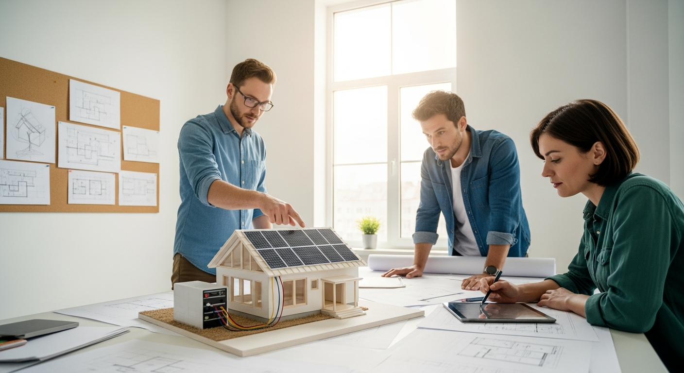 วางแผนสร้างบ้านขนาดเล็กด้วยระบบพลังงานแสงอาทิตย์