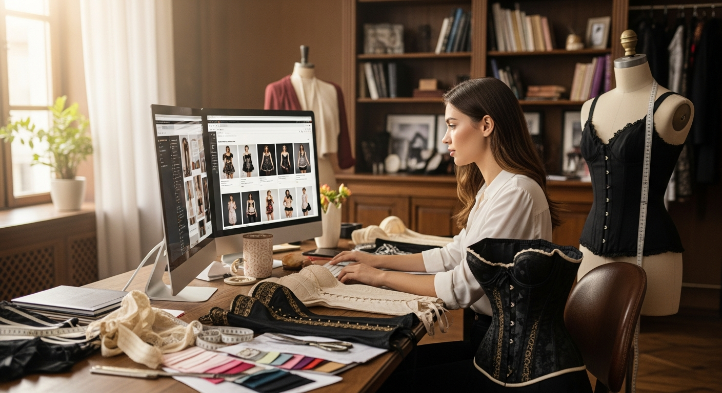 オンラインで理想のコルセットを見つける