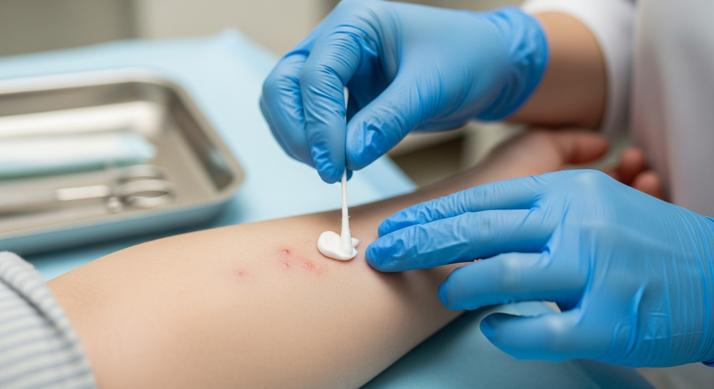 Soulager les symptômes de l'infection cutanée