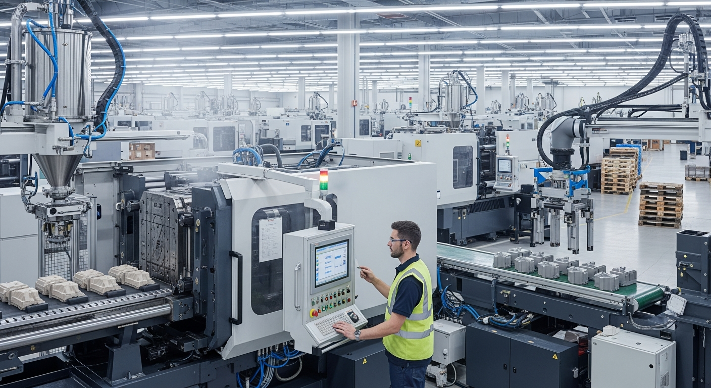 Optimización de ciclos de moldeo industrial