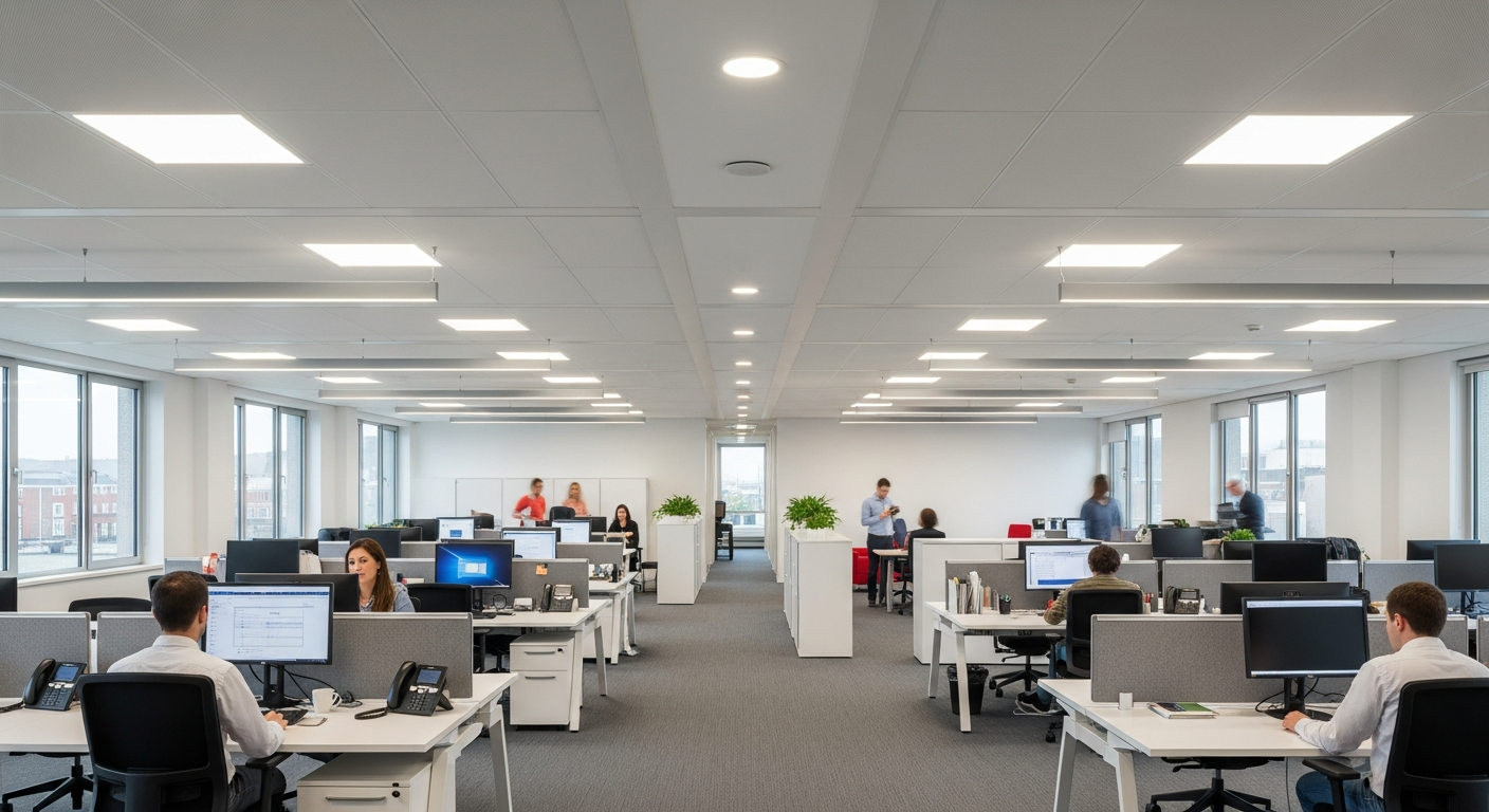 إضاءة موفرة للطاقة للمساحات السكنية والتجارية