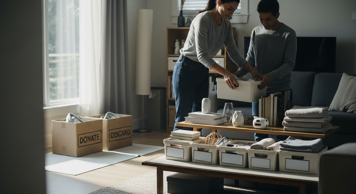 家中の物を効率的に整理する方法