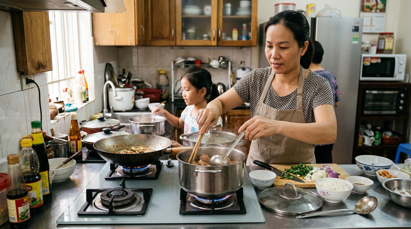 Giải pháp nấu nướng hiệu quả cho căn bếp gia đình