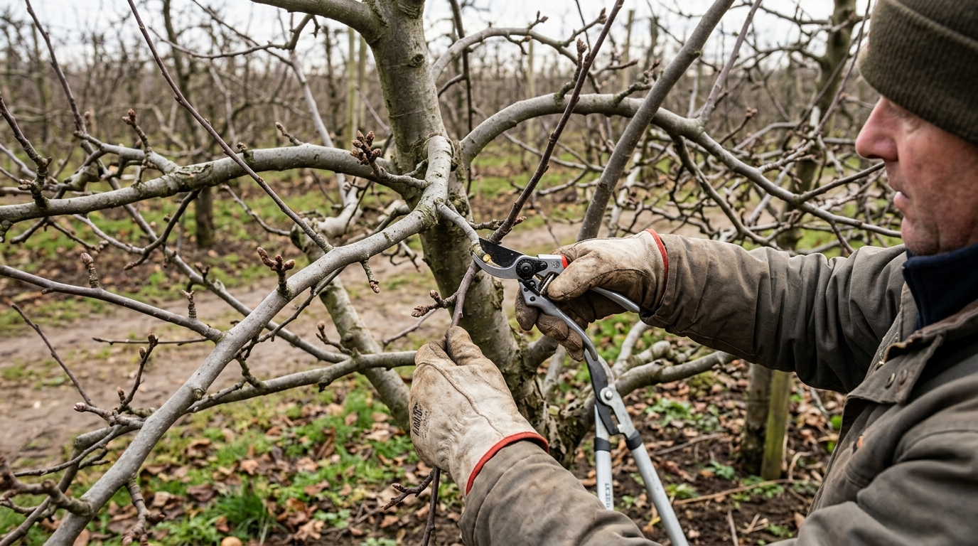 Lace-Prune a Malus Domestica Cox to 4 Fruiting Frameworks with Ars HP-VS8Z