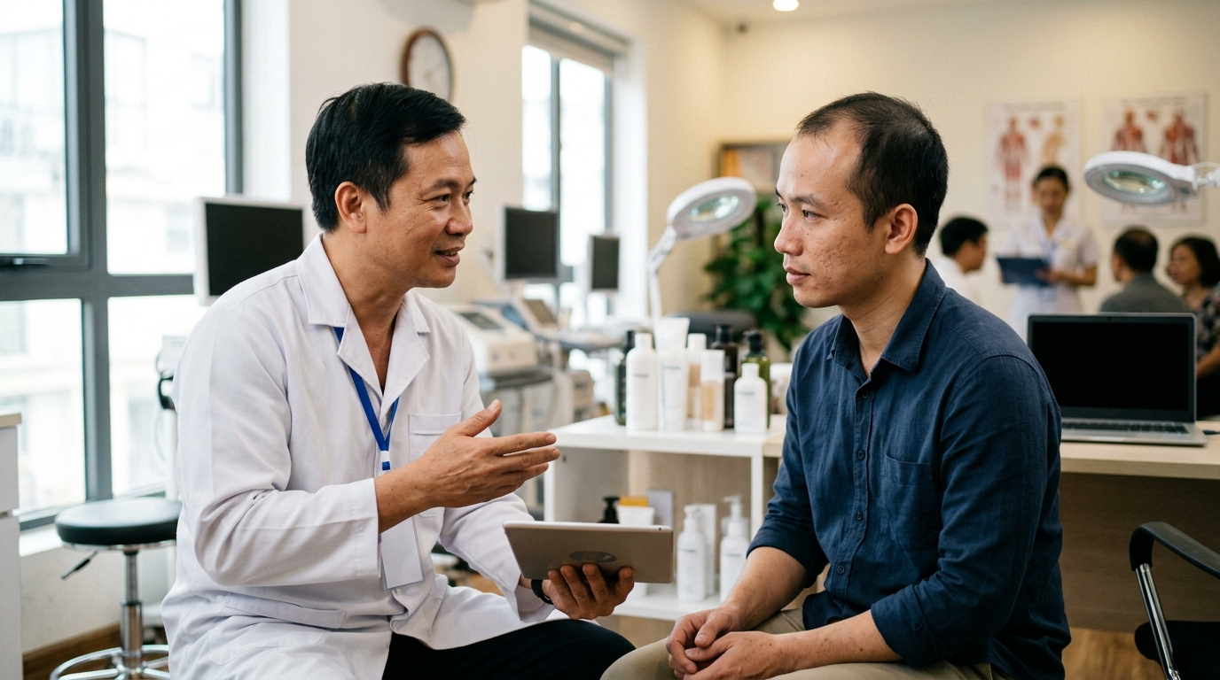 Giải pháp phục hồi nang tóc hiệu quả cho nam giới