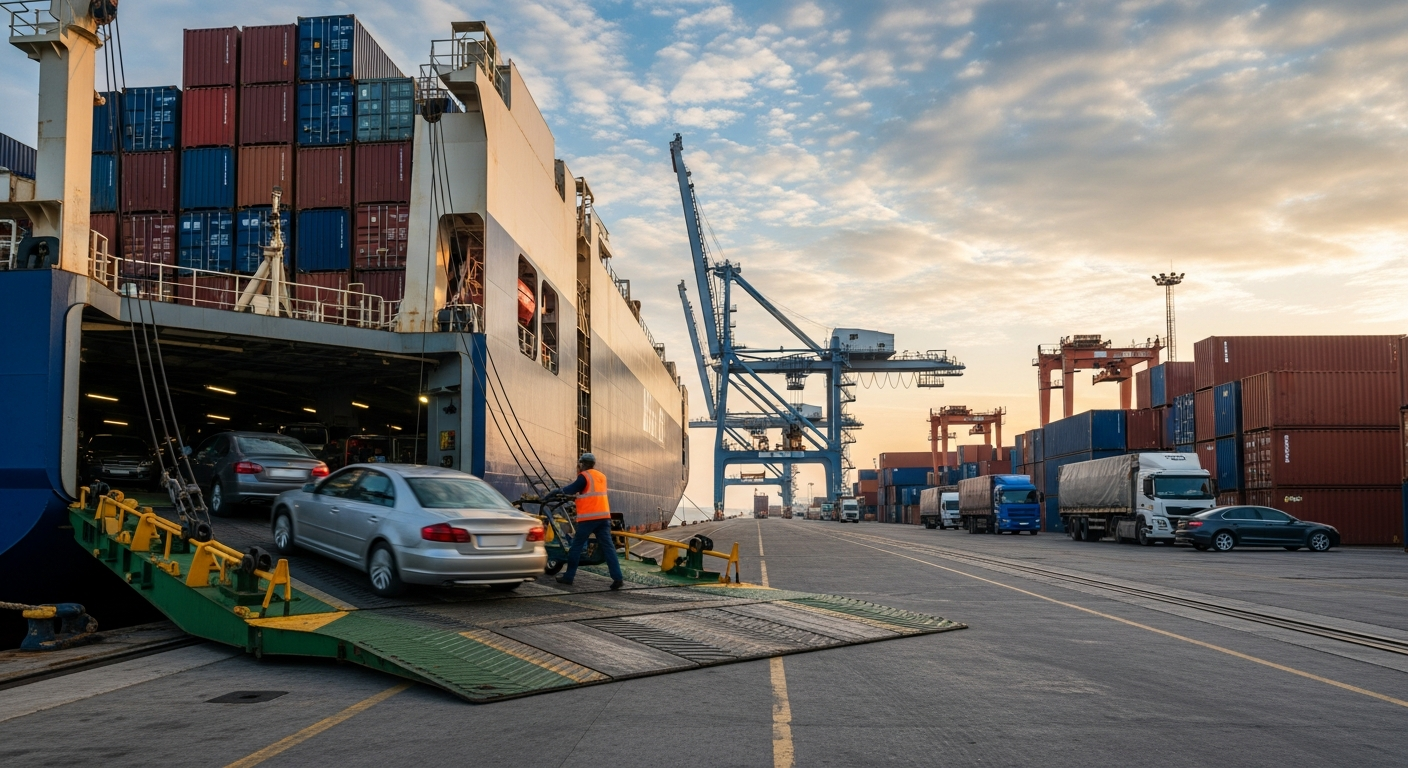 Étapes clés pour l'importation de voitures par voie maritime