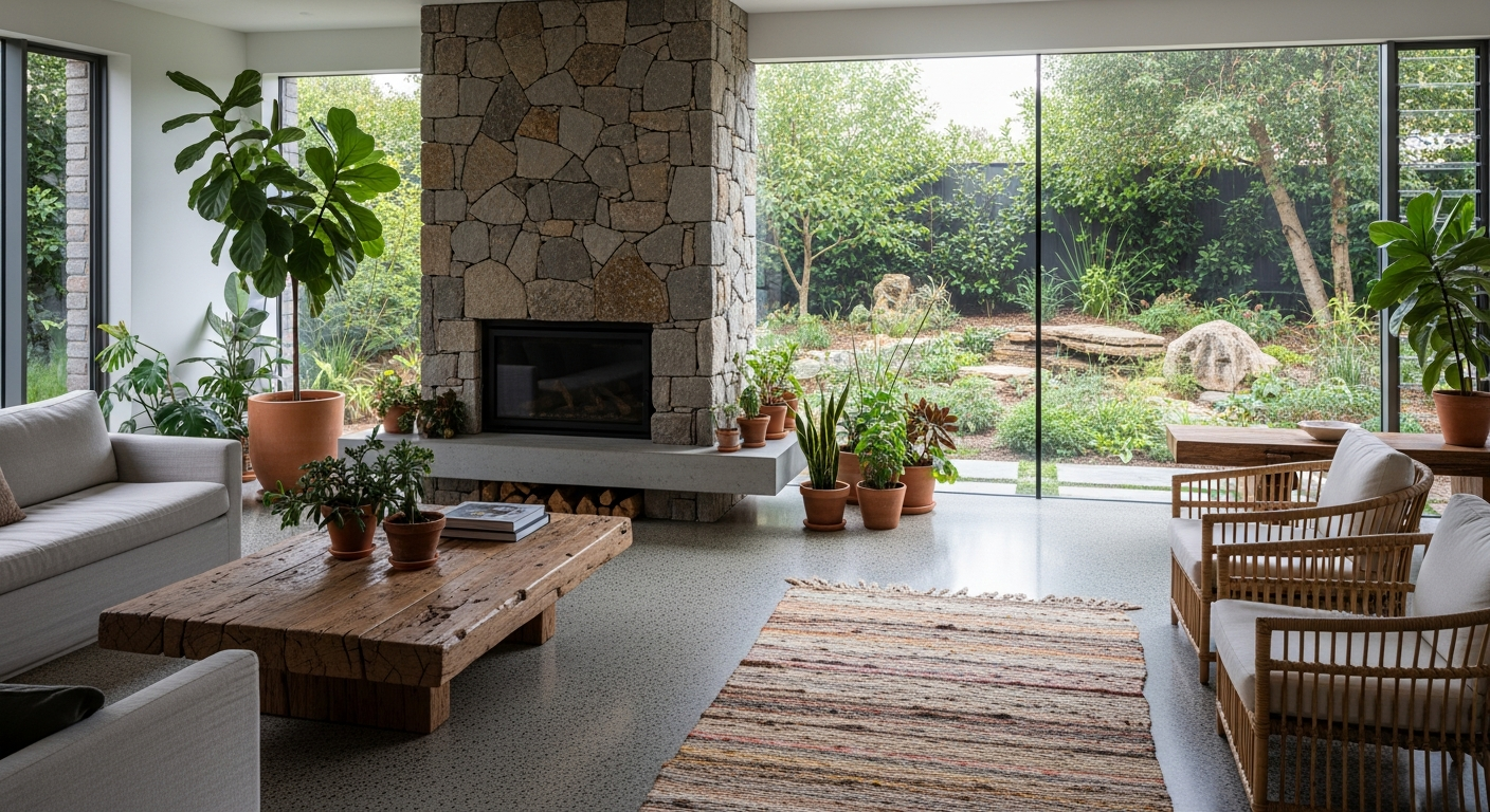 Integrating Natural Textures into Living Settings