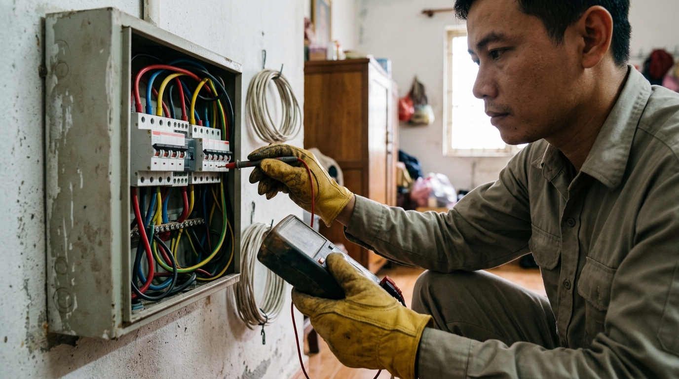 Kiểm tra định kỳ hệ thống điện trong nhà
