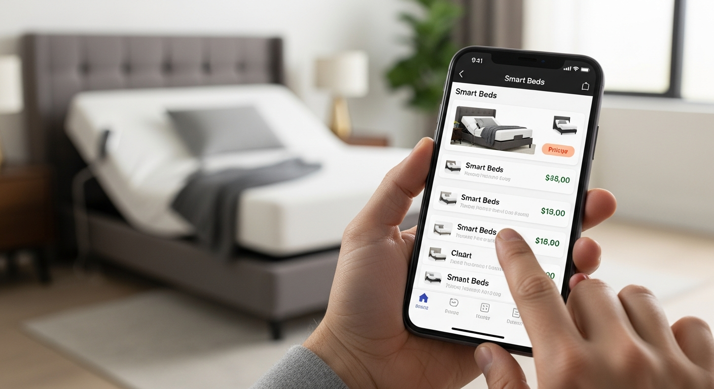 ข้อมูลราคาเตียงปรับระดับที่ควบคุมผ่านแอปพลิเคชัน