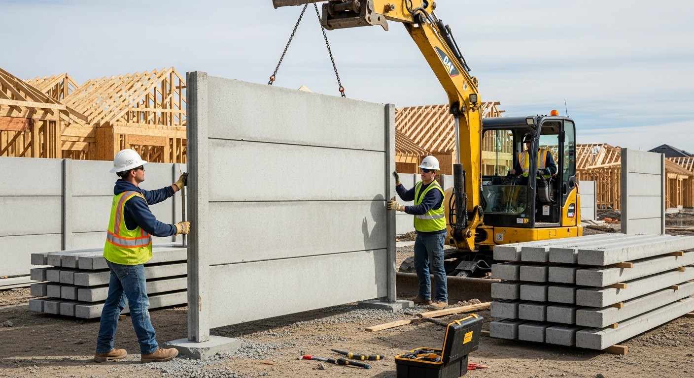 การใช้งานรั้วสำเร็จรูปในโครงการพัฒนาอสังหาริมทรัพย์