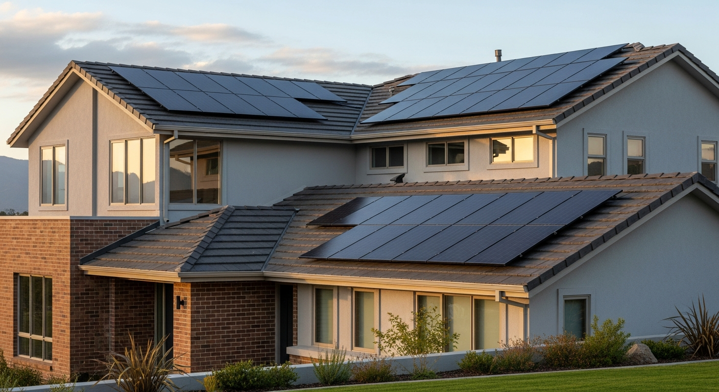 Ενσωμάτωση ηλιακών πάνελ σε μόνιμες κατοικίες