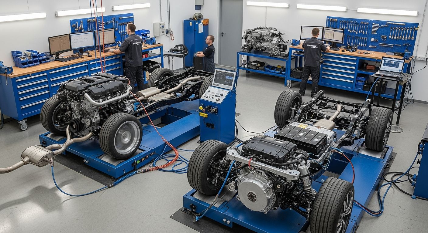 Comparativa de motores de combustión y eléctricos