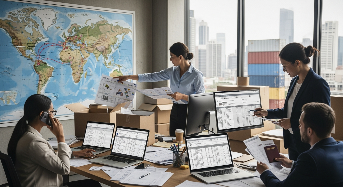 Gérer la logistique d'un départ à l'international