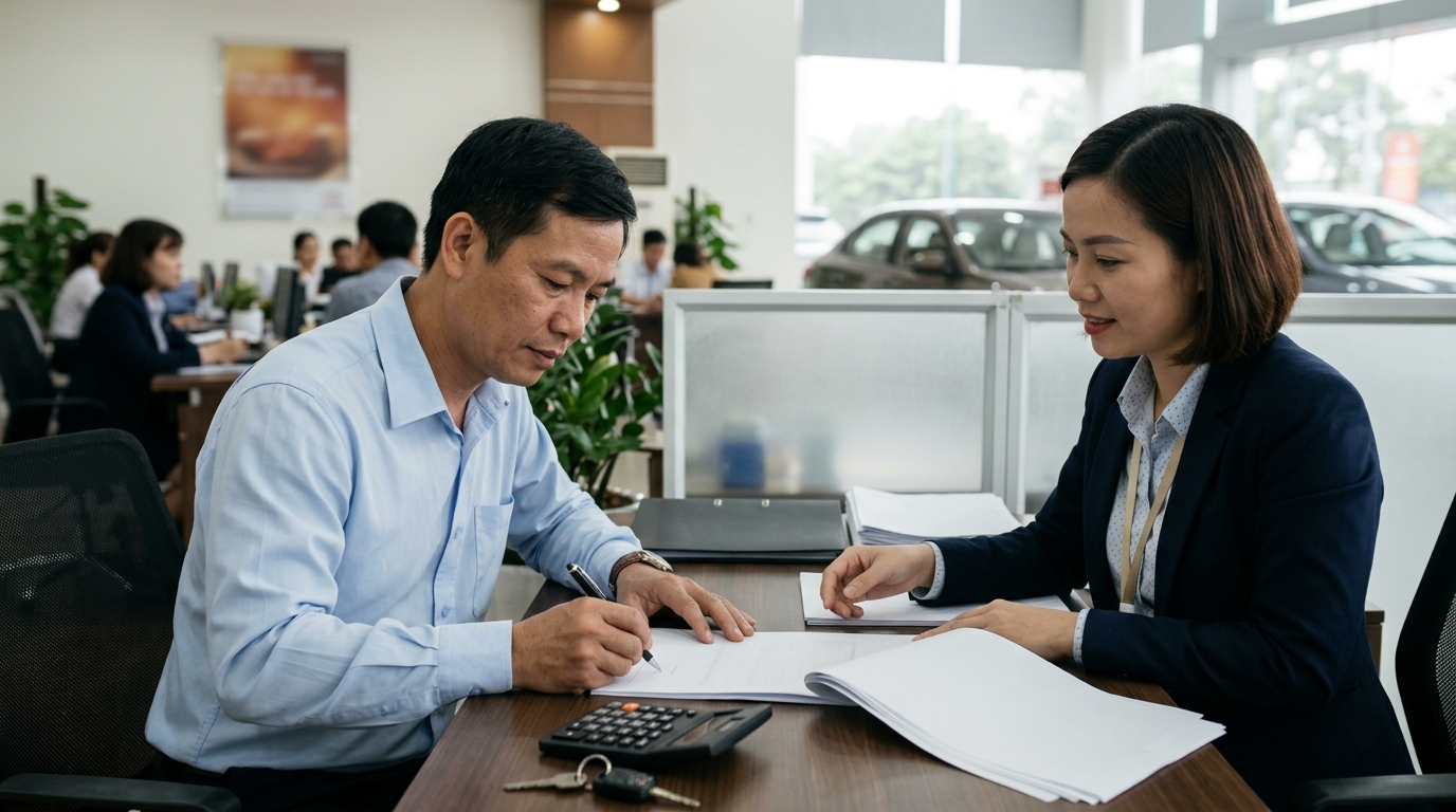 Quy trình làm hồ sơ tài chính mua xe