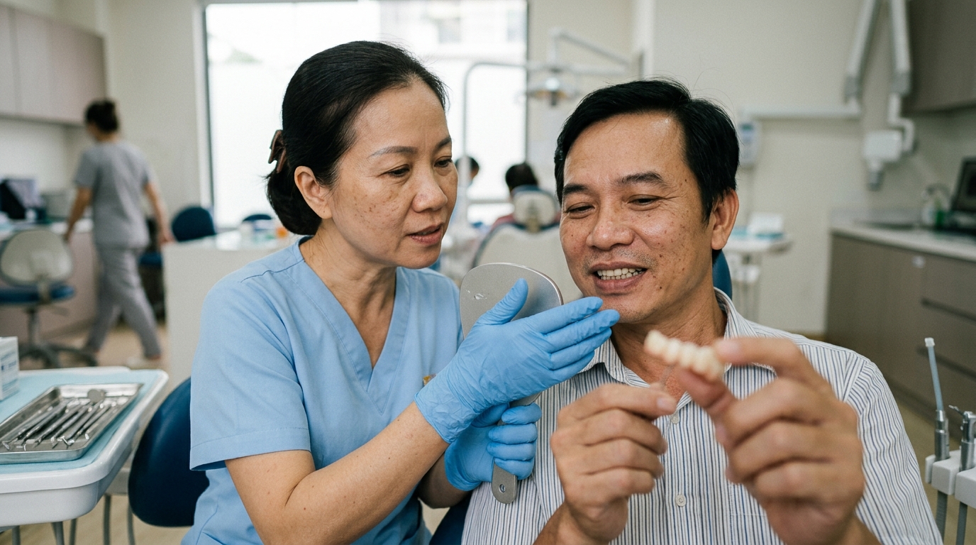 Quy trình tái tạo nụ cười hoàn chỉnh và khỏe mạnh