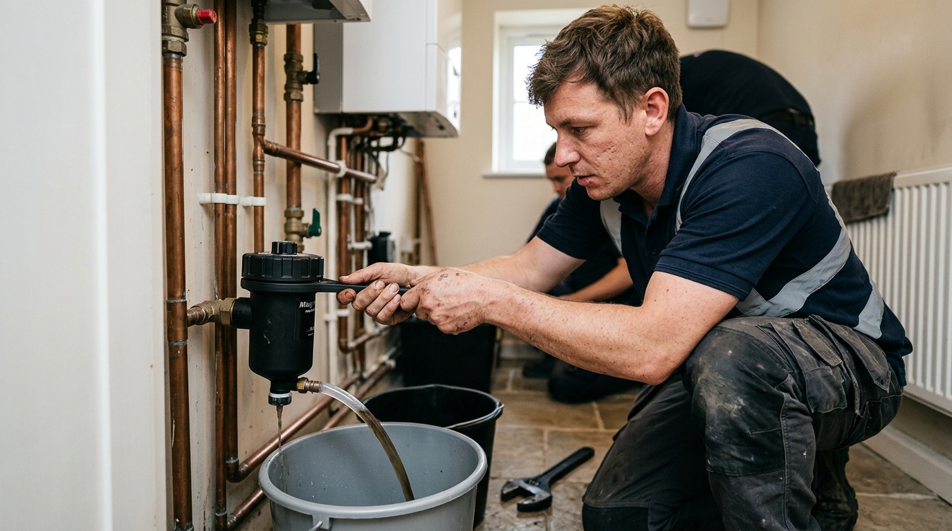 Cold Spots Cleared on a 10-Radiator System with an Adey MagnaClean Professional 2